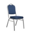 Krzesło bankietowe, konferencyjne ARES niebieskie, srebrne