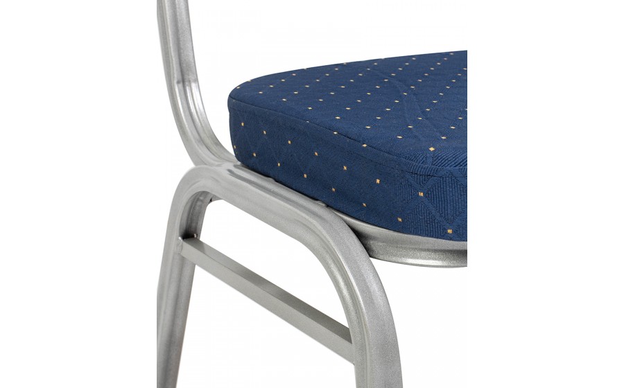 Krzesło bankietowe, konferencyjne ARES niebieskie, srebrne