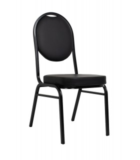 Krzesło bankietowe, konferencyjne HEBE czarne