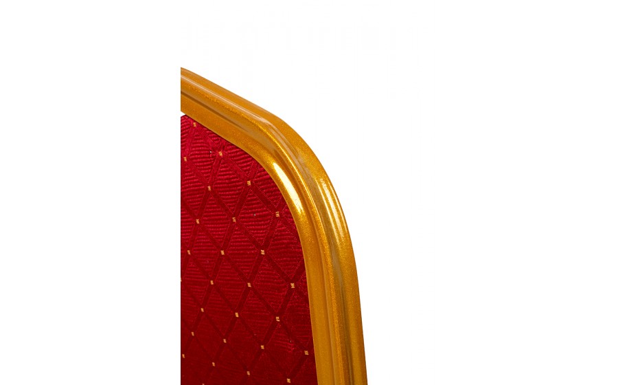 Krzesło bankietowe, konferencyjne HEROS czerwone, złote