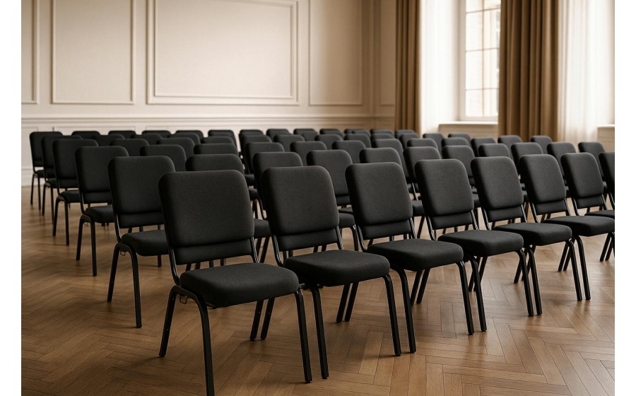 Krzesło bankietowe / konferencyjne SAMOS  czarne