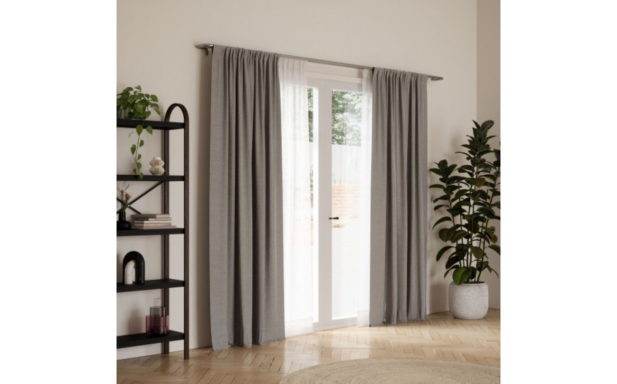 UMBRA karnisz TWILIGHT DOUBLE 168 - 365  cm srebrny