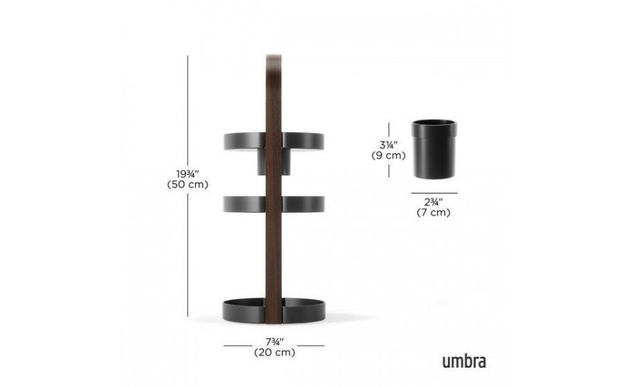 UMBRA organizer na kosmetyki BELLWOOD  czarny / brązowy