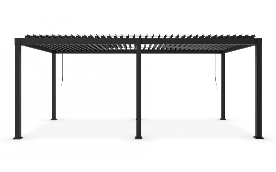 BIZZOTTO pergola ogrodowa GARDA 3x6  szara