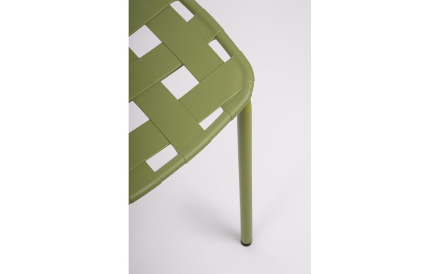 BIZZOTTO krzesło ogrodowe CLOVER zielone