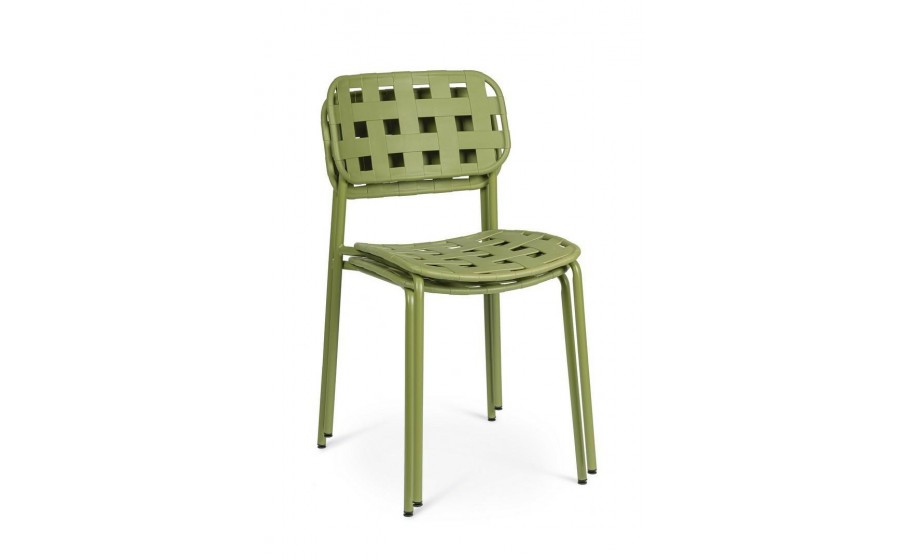 BIZZOTTO krzesło ogrodowe CLOVER zielone