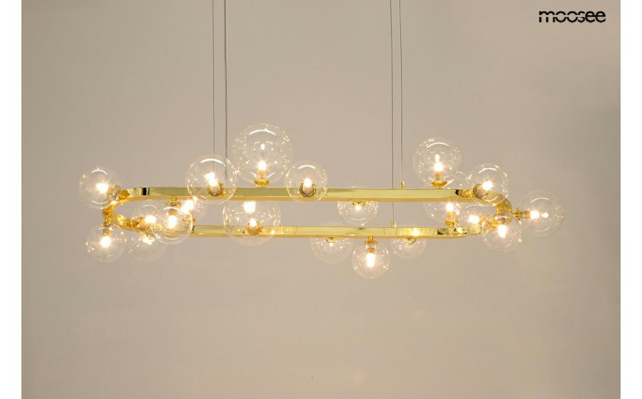 MOOSEE lampa wisząca ALURE OVAL 120  złota
