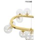 MOOSEE lampa wisząca ALURE OVAL 120  złota