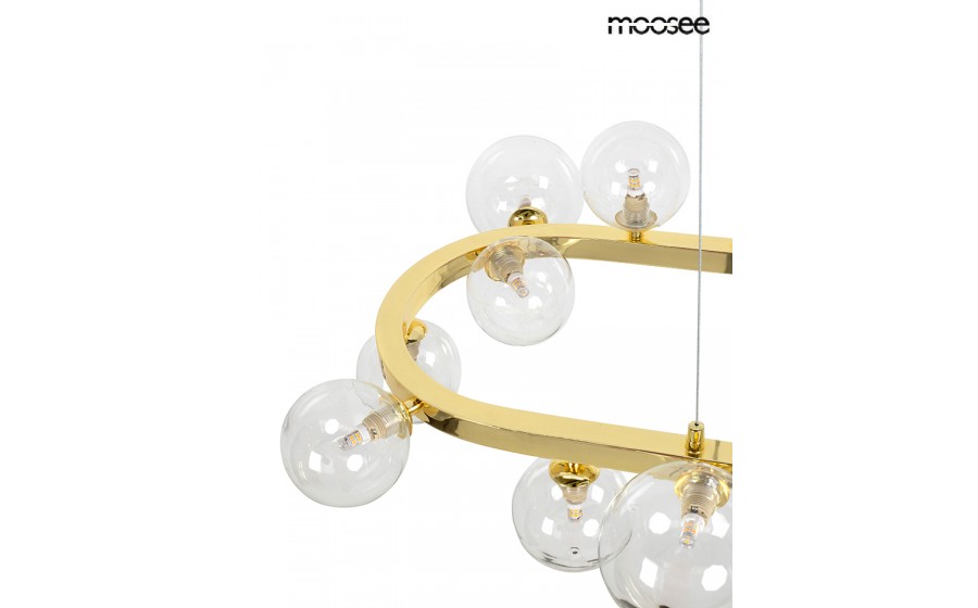 MOOSEE lampa wisząca ALURE OVAL 120  złota