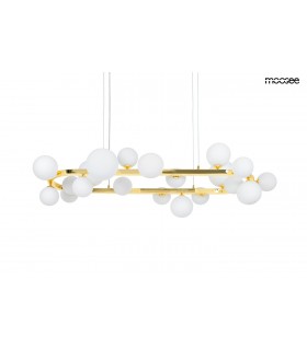 MOOSEE lampa wisząca ALURE OVAL 120  złota/mleczna