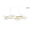MOOSEE lampa wisząca ALURE OVAL 120  złota/mleczna