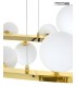 MOOSEE lampa wisząca ALURE OVAL 120  złota/mleczna