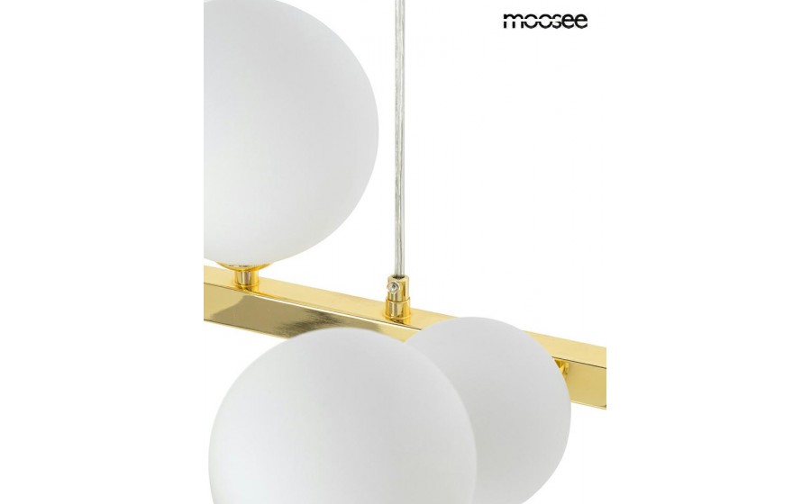 MOOSEE lampa wisząca ALURE OVAL 120  złota/mleczna