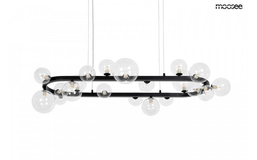 MOOSEE lampa wisząca ALURE OVAL 120  czarna