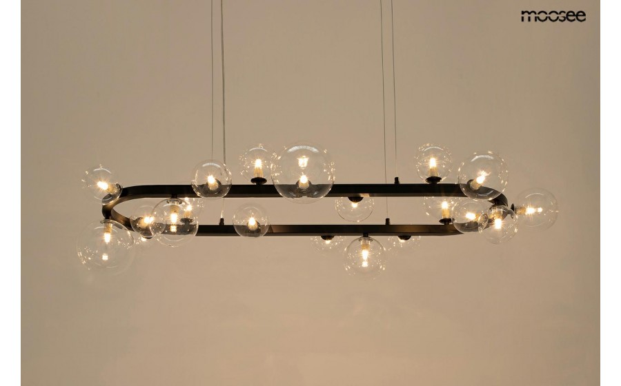MOOSEE lampa wisząca ALURE OVAL 120  czarna