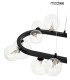 MOOSEE lampa wisząca ALURE OVAL 120  czarna