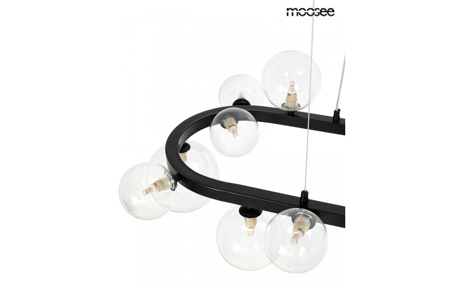 MOOSEE lampa wisząca ALURE OVAL 120  czarna