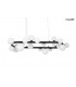 MOOSEE lampa wisząca ALURE OVAL 120  czarna/mleczna
