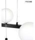 MOOSEE lampa wisząca ALURE OVAL 120  czarna/mleczna