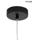 MOOSEE lampa wisząca ALURE OVAL 120  czarna/mleczna