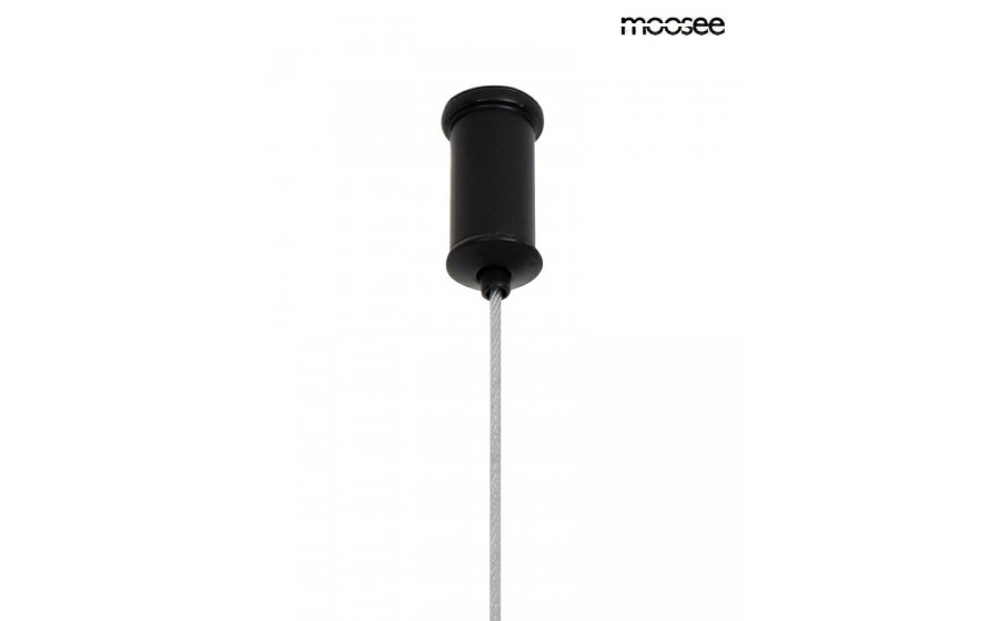 MOOSEE lampa wisząca ALURE OVAL 120  czarna/mleczna