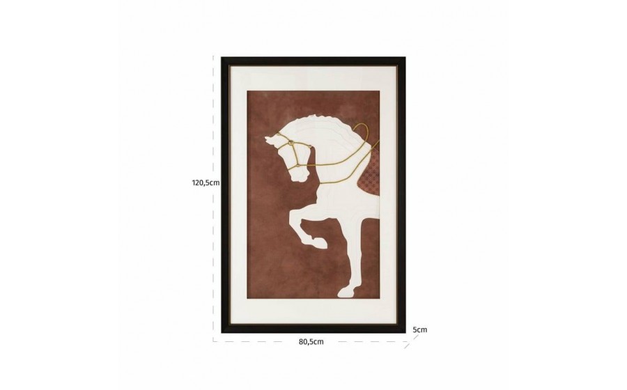 RICHMOND obraz BLAZER 120,5x80,5 cm  brązowy