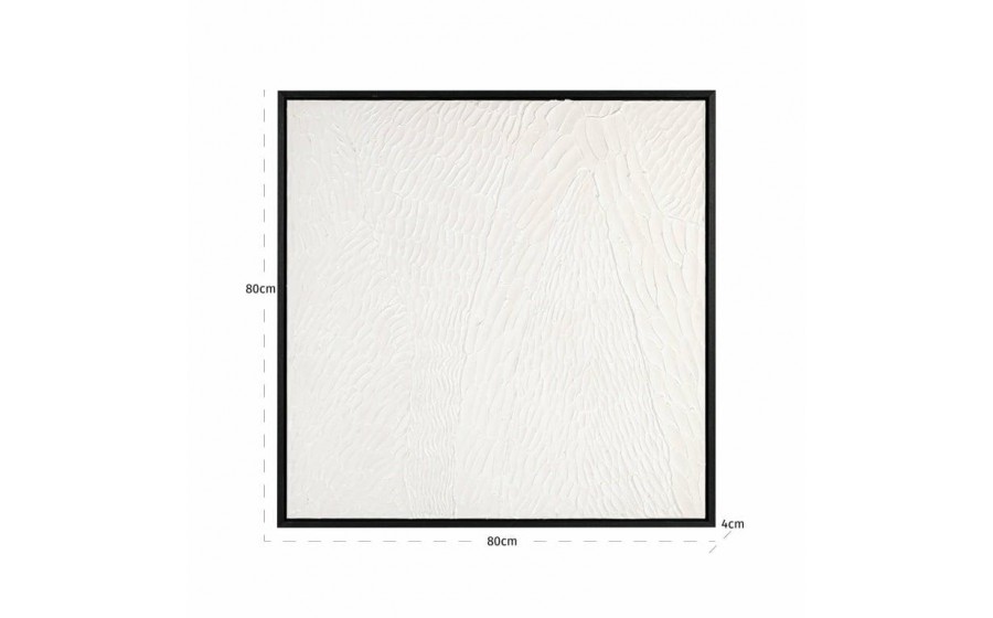 RICHMOND obraz JANELL 80x80 cm biały