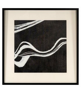 RICHMOND obraz JOZRA 80x80 cm  biało-czarny