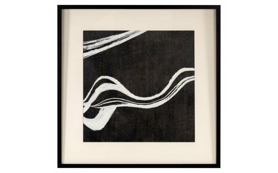 RICHMOND obraz JOZRA 80x80 cm  biało-czarny