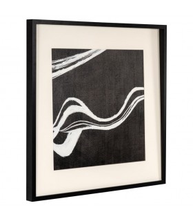 RICHMOND obraz JOZRA 80x80 cm biało-czarny