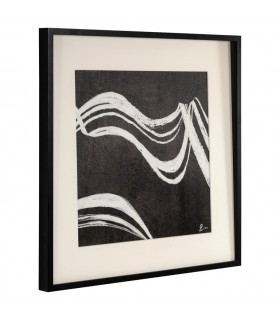 RICHMOND obraz JOZY 80x80 cm  biało-czarny