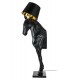 MOOSEE lampa podłogowa KOŃ HORSE STAND  M czarna - włókno szklane