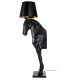 MOOSEE lampa podłogowa KOŃ HORSE STAND  M czarna - włókno szklane