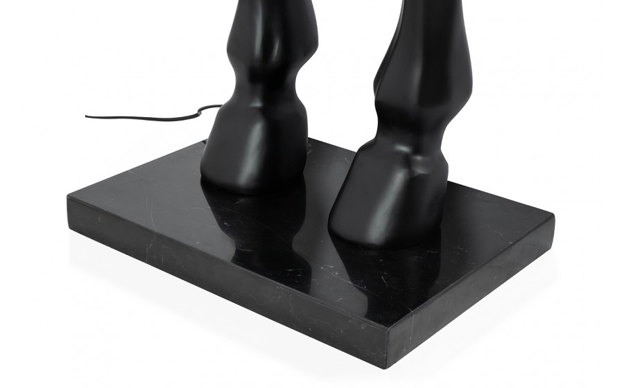 MOOSEE lampa podłogowa KOŃ HORSE STAND  M czarna - włókno szklane