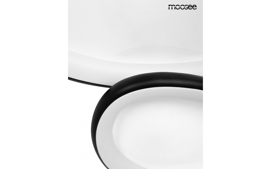 MOOSEE lampa sufitowa / plafon AREA 3  czarna