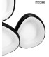 MOOSEE lampa sufitowa / plafon AREA 3  czarna