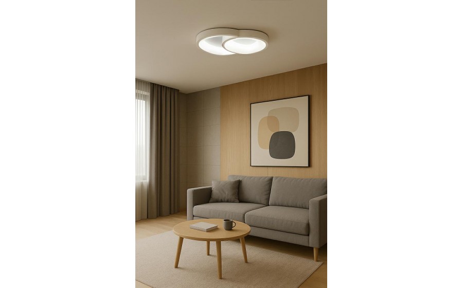 MOOSEE lampa sufitowa / plafon CELLS 2  biała