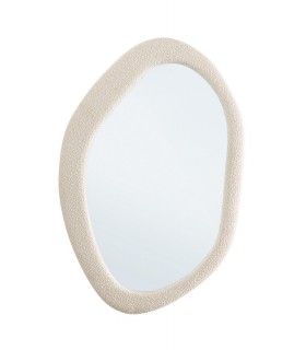 BIZZOTTO lustro ścienne BOUCLÉ 59x90 cm  białe