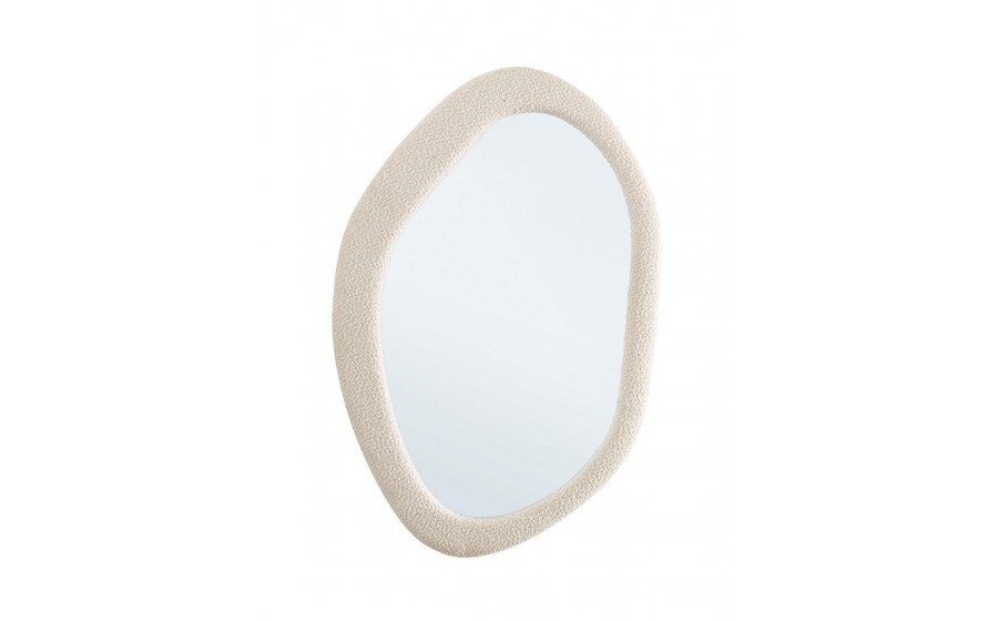 BIZZOTTO lustro ścienne BOUCLÉ 59x90 cm  białe