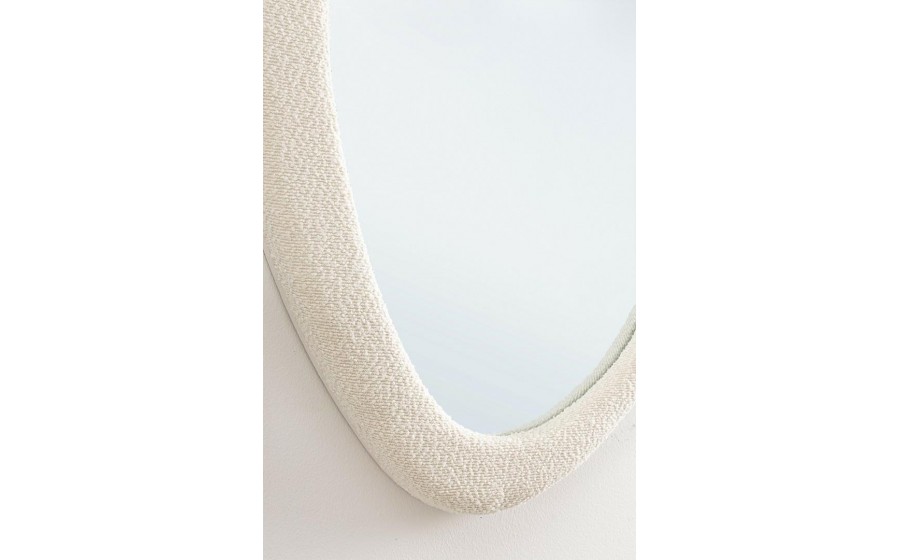 BIZZOTTO lustro ścienne BOUCLÉ 59x90 cm  białe