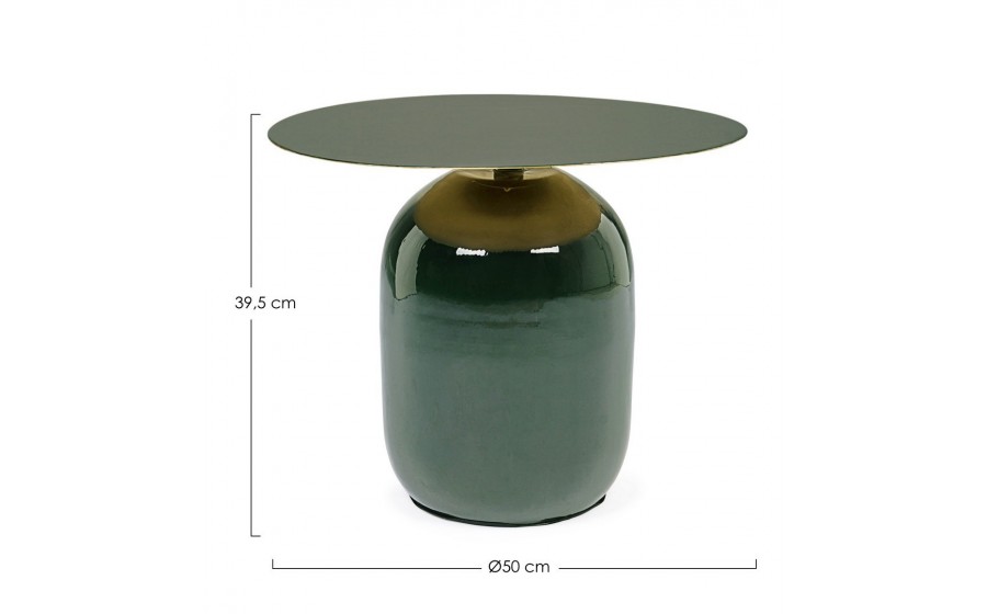BIZZOTTO stolik kawowy NALIMA 50 zielony