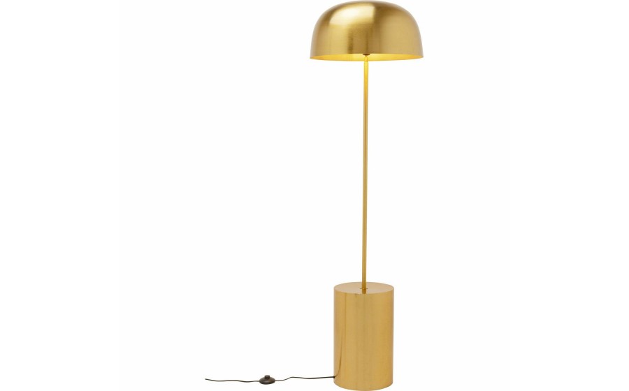 KARE lampa podłogowa LOUNGY 160 cm złota