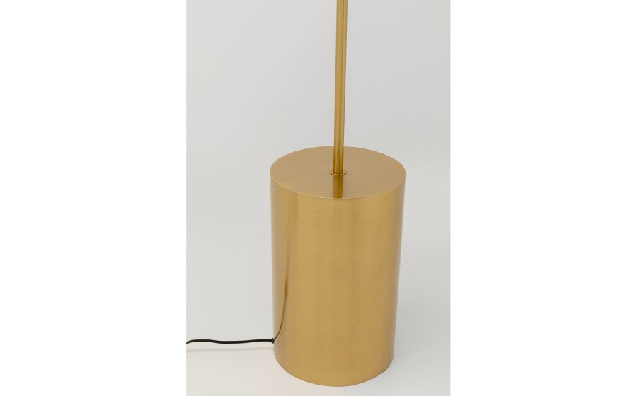KARE lampa podłogowa LOUNGY 160 cm złota