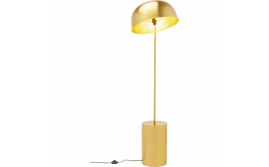 KARE lampa podłogowa LOUNGY 160 cm złota