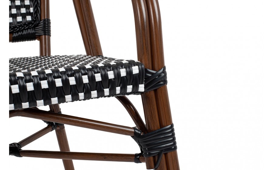 Expo Krzesło ogrodowe CAFE PARIS ARM brązowe rattan