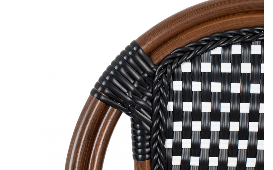 Expo Krzesło ogrodowe CAFE PARIS ARM brązowe rattan