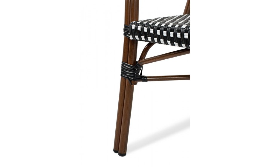 Expo Krzesło ogrodowe CAFE PARIS ARM brązowe rattan