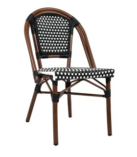 Expo Krzesło ogrodowe CAFE PARIS brązowe rattan