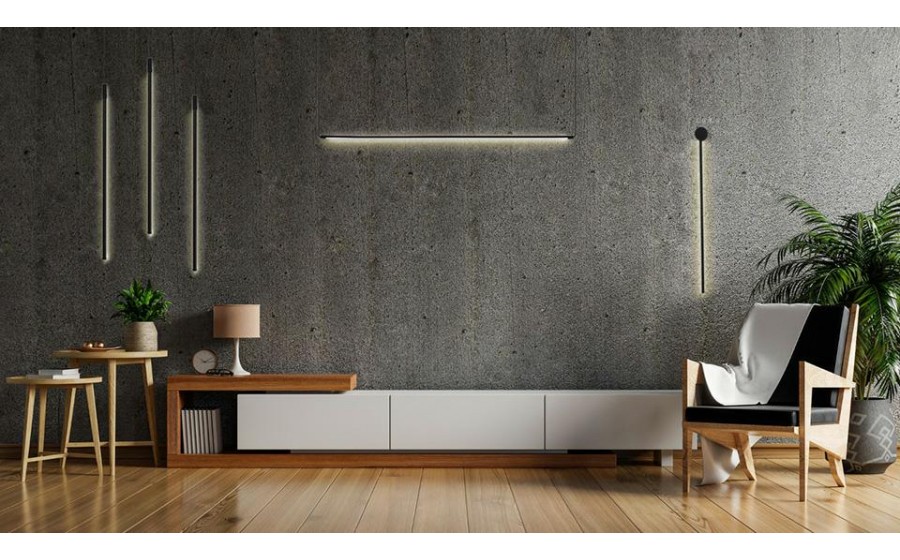 Expo MOOSEE lampa ścienna OMBRE 60 czarna