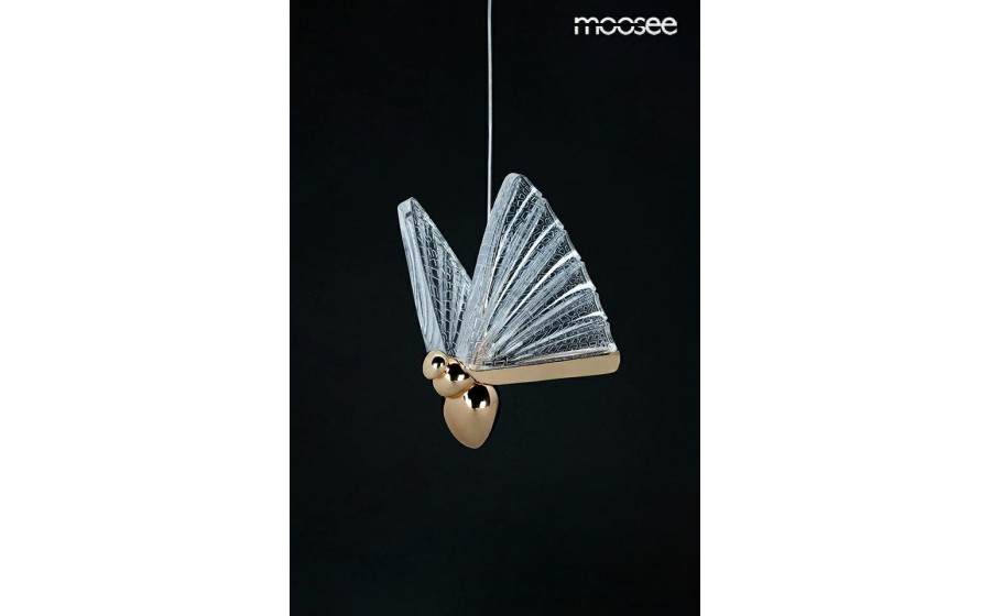 Expo MOOSEE lampa wisząca BUTTERFLY M złota